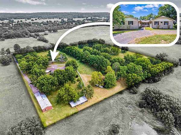 10 Acres of Residential Land with Home for Sale in Ada, Oklahoma