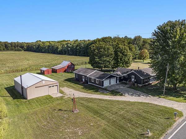 5 Acres of Residential Land with Home for Sale in Bangor, Michigan