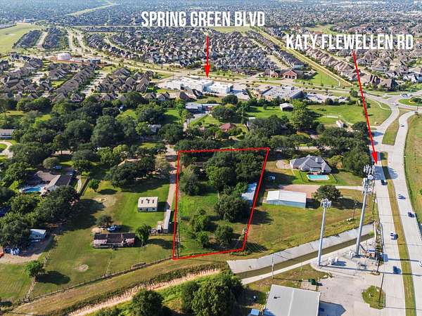 1.83 Acres of Residential Land with Home for Sale in Katy, Texas