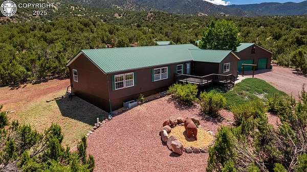 35.1 Acres of Recreational Land with Home for Sale in Cañon City, Colorado