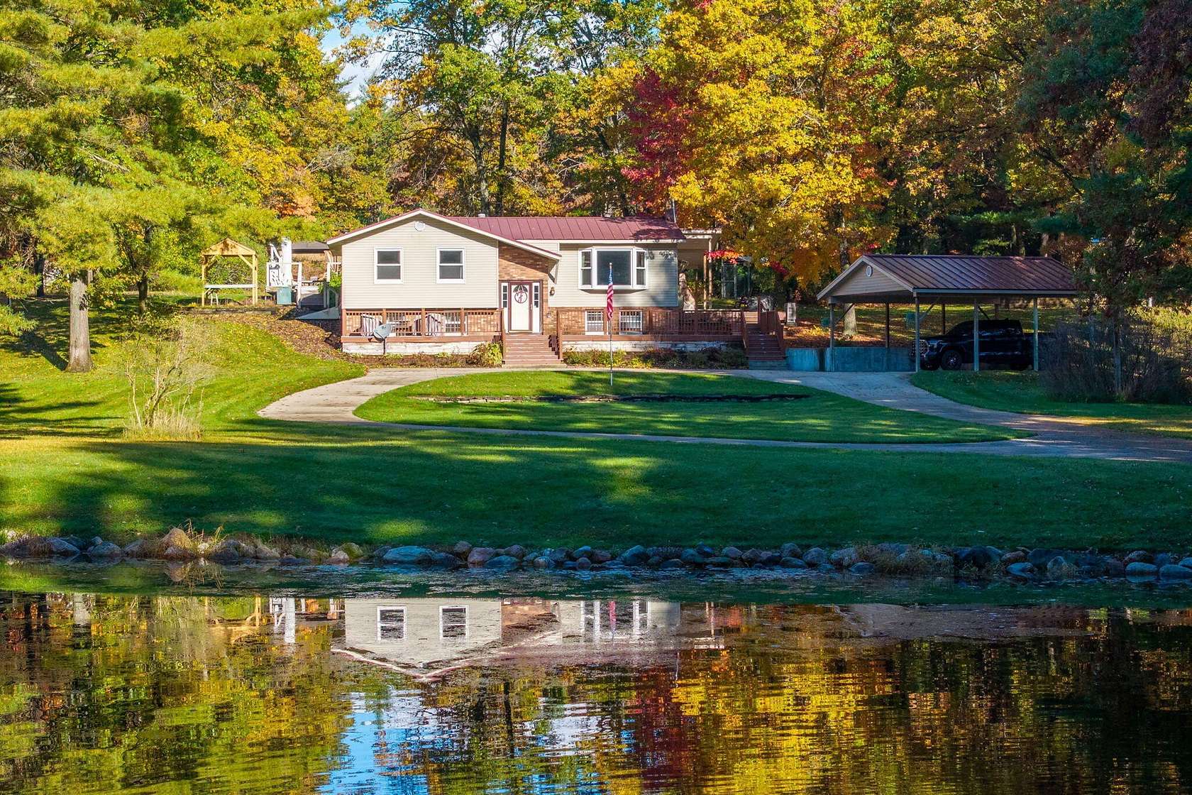 33 Acres of Agricultural Land with Home for Sale in Big Rapids, Michigan