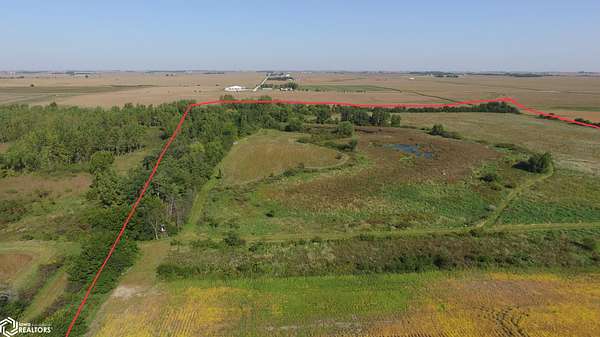104 Acres of Recreational Land & Farm for Sale in Hansell, Iowa