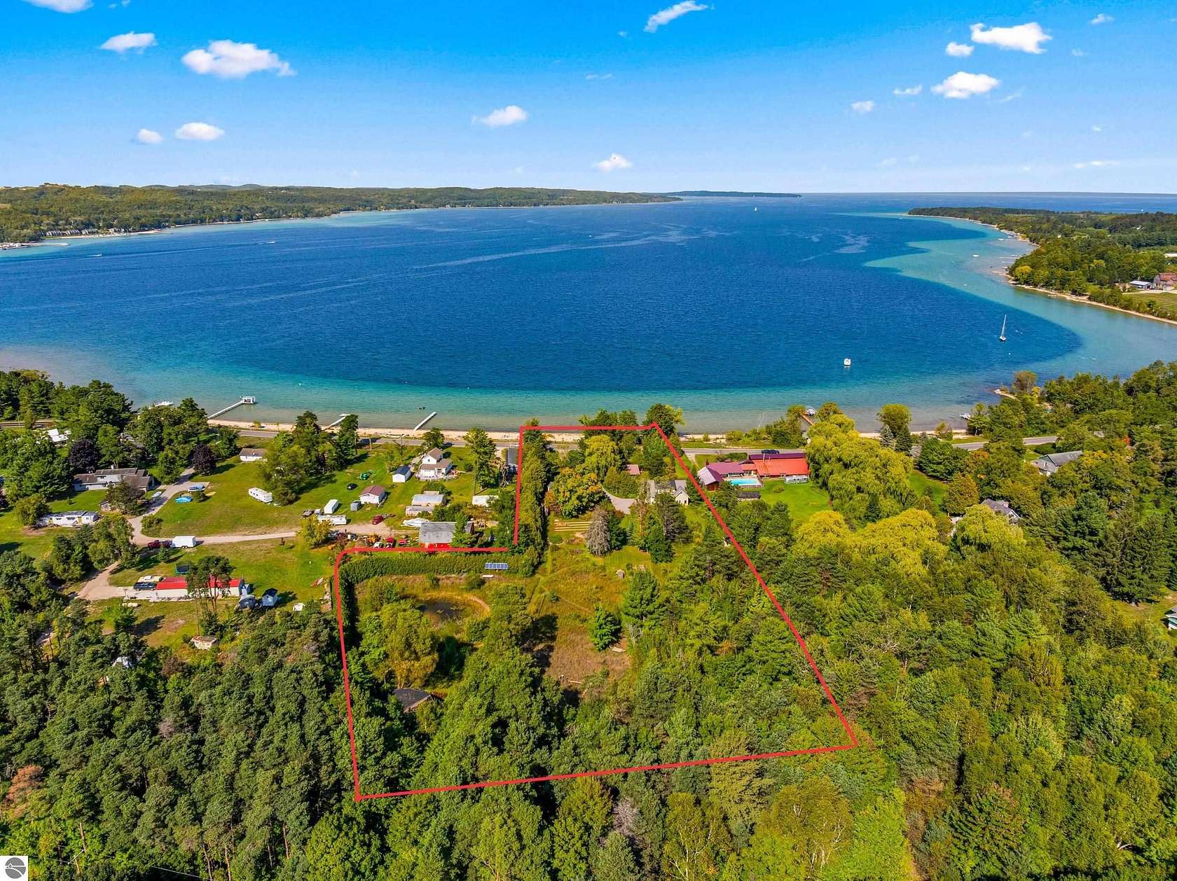 5 Acres of Residential Land with Home for Sale in Suttons Bay, Michigan