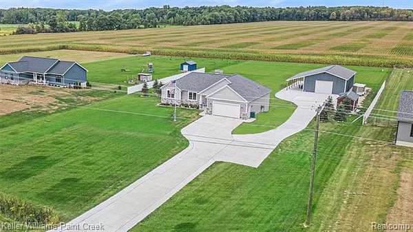 2 Acres of Land with Home for Sale in Almont Township, Michigan