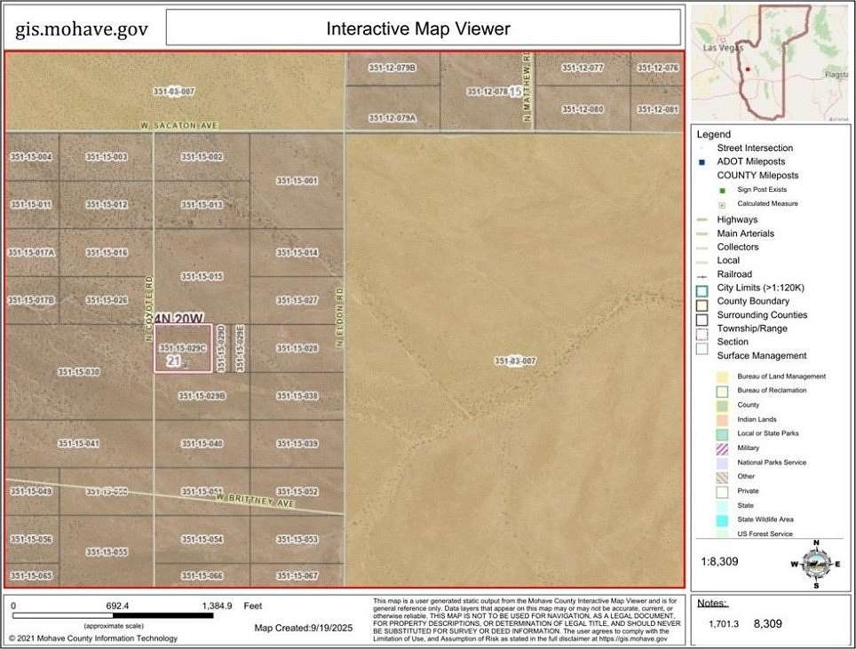 3 Acres of Residential Land for Sale in Dolan Springs, Arizona