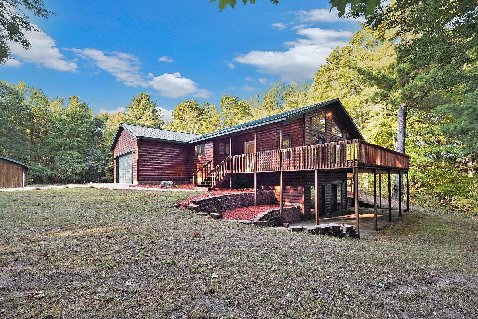 16.9 Acres of Land with Home for Sale in Grant, Michigan