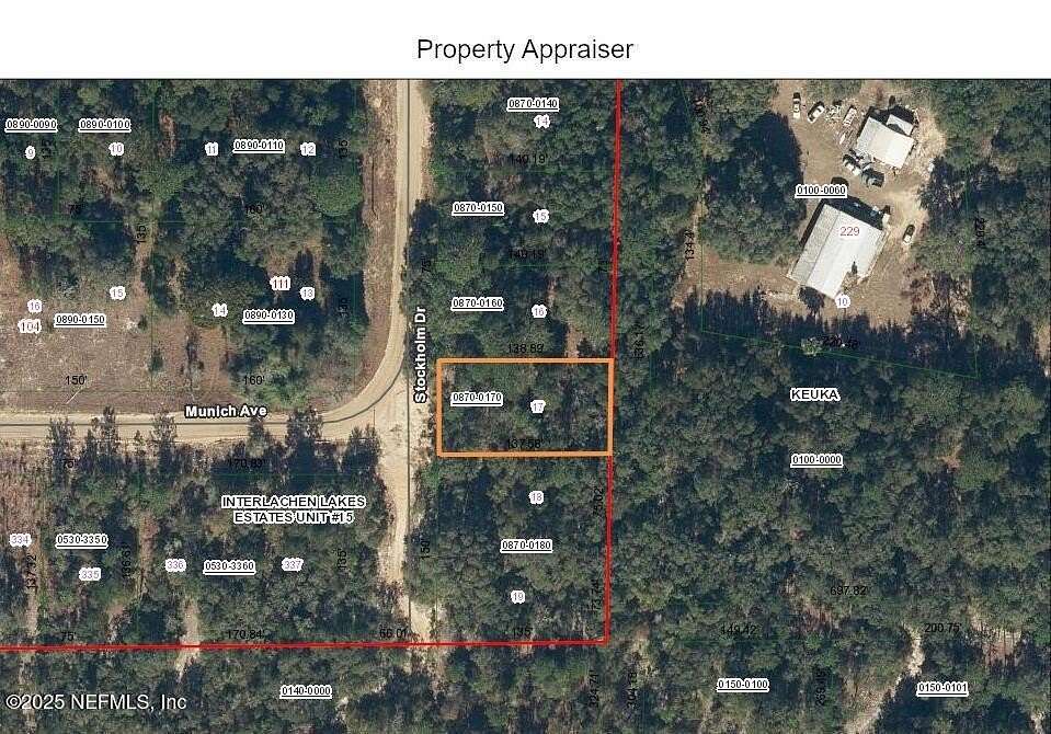 0.24 Acres of Residential Land for Sale in Interlachen, Florida
