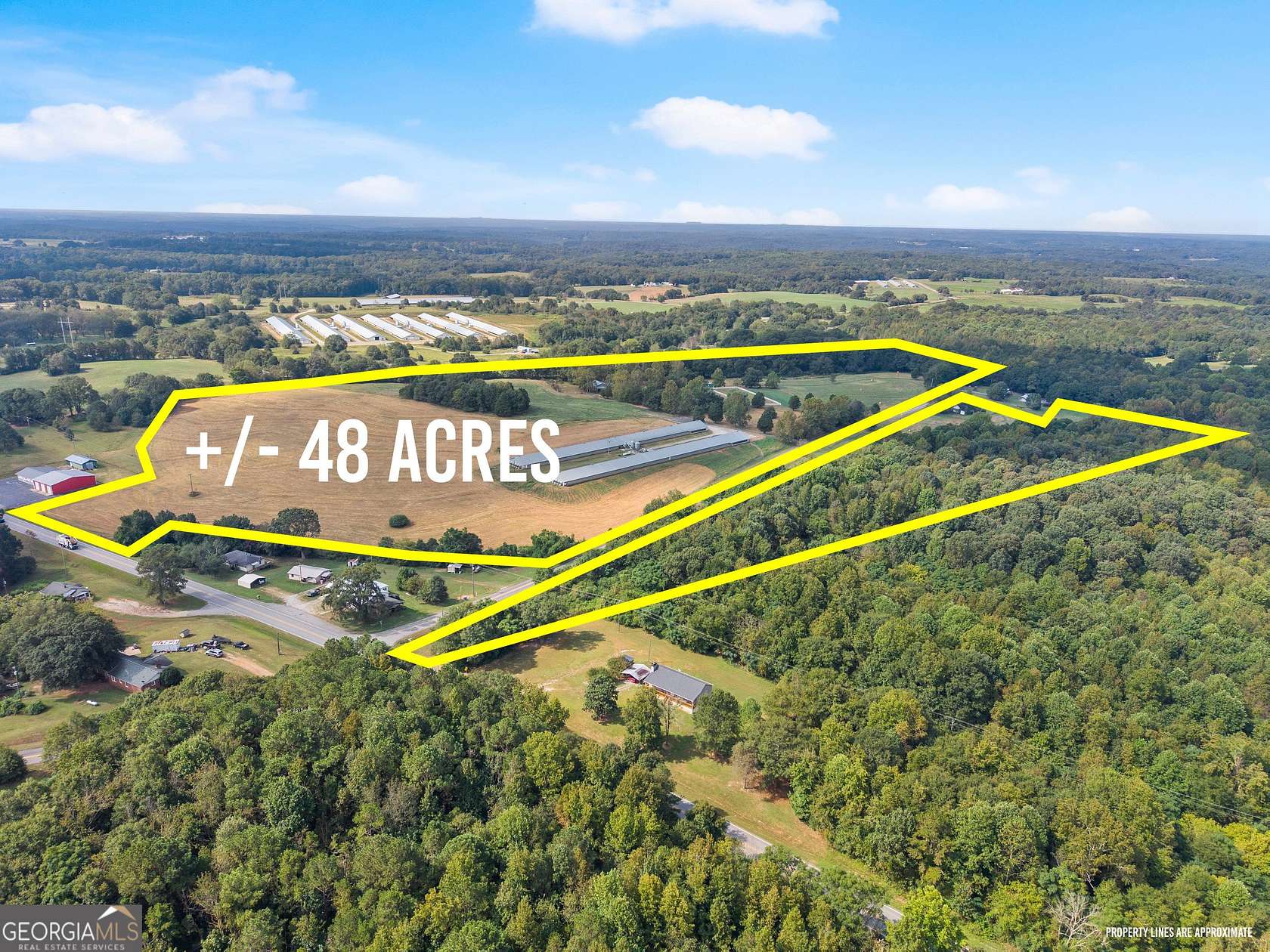 48 Acres of Land with Home for Sale in Royston, Georgia