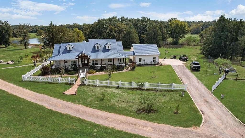 77 Acres of Agricultural Land with Home for Sale in Kaufman, Texas