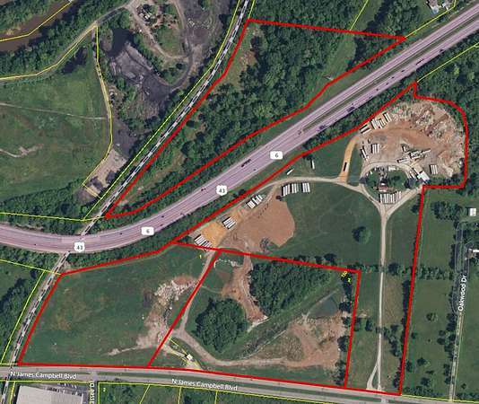 68 Acres of Mixed-Use Land for Sale in Columbia, Tennessee