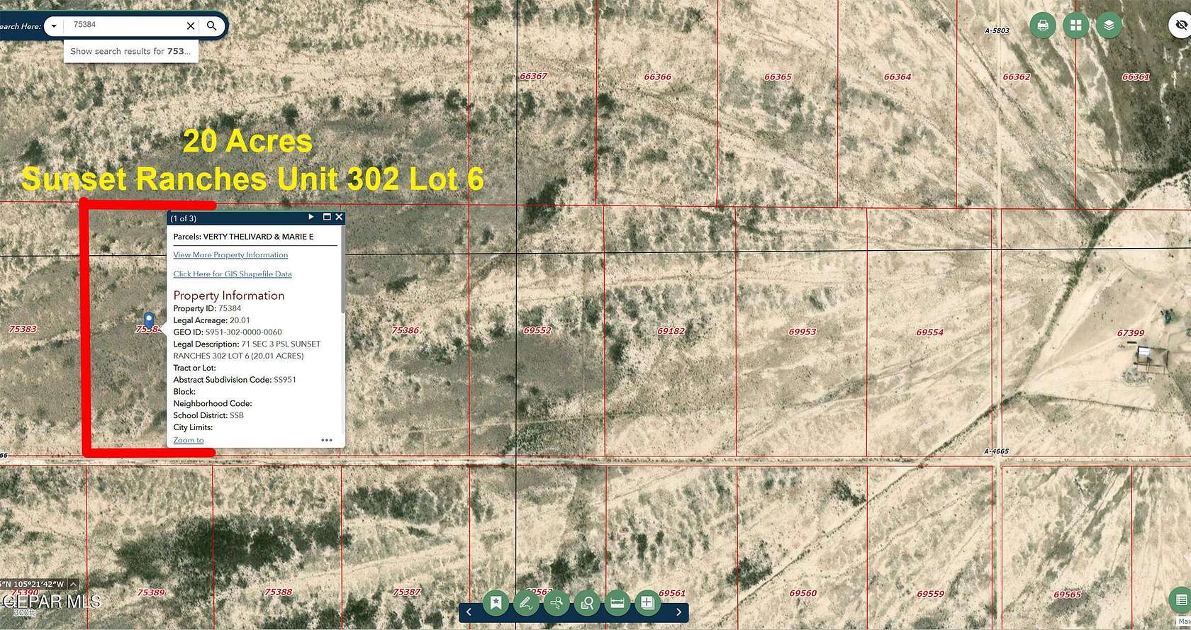 20 Acres of Recreational Land for Sale in Sierra Blanca, Texas