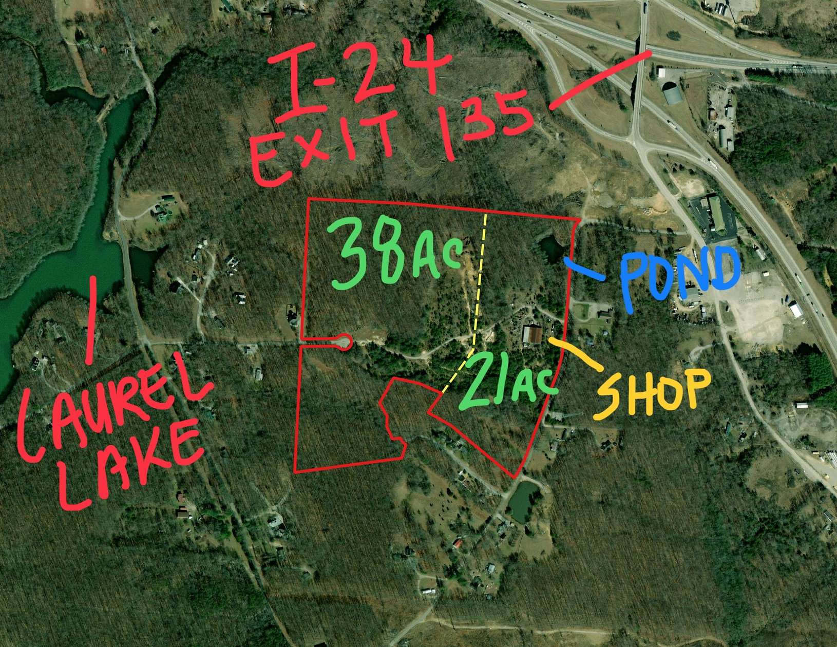 38 Acres of Land for Sale in Monteagle, Tennessee