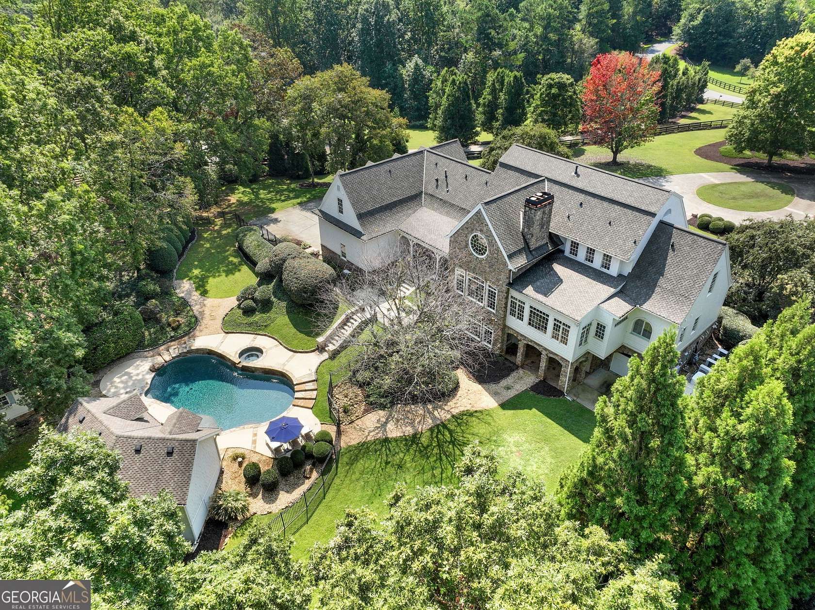 5.17 Acres of Residential Land with Home for Sale in Dawsonville, Georgia