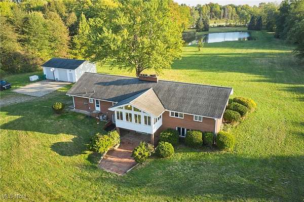 27.6 Acres of Recreational Land with Home for Sale in Saybrook, Ohio