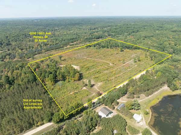 50 Acres of Recreational Land for Sale in Hersey, Michigan