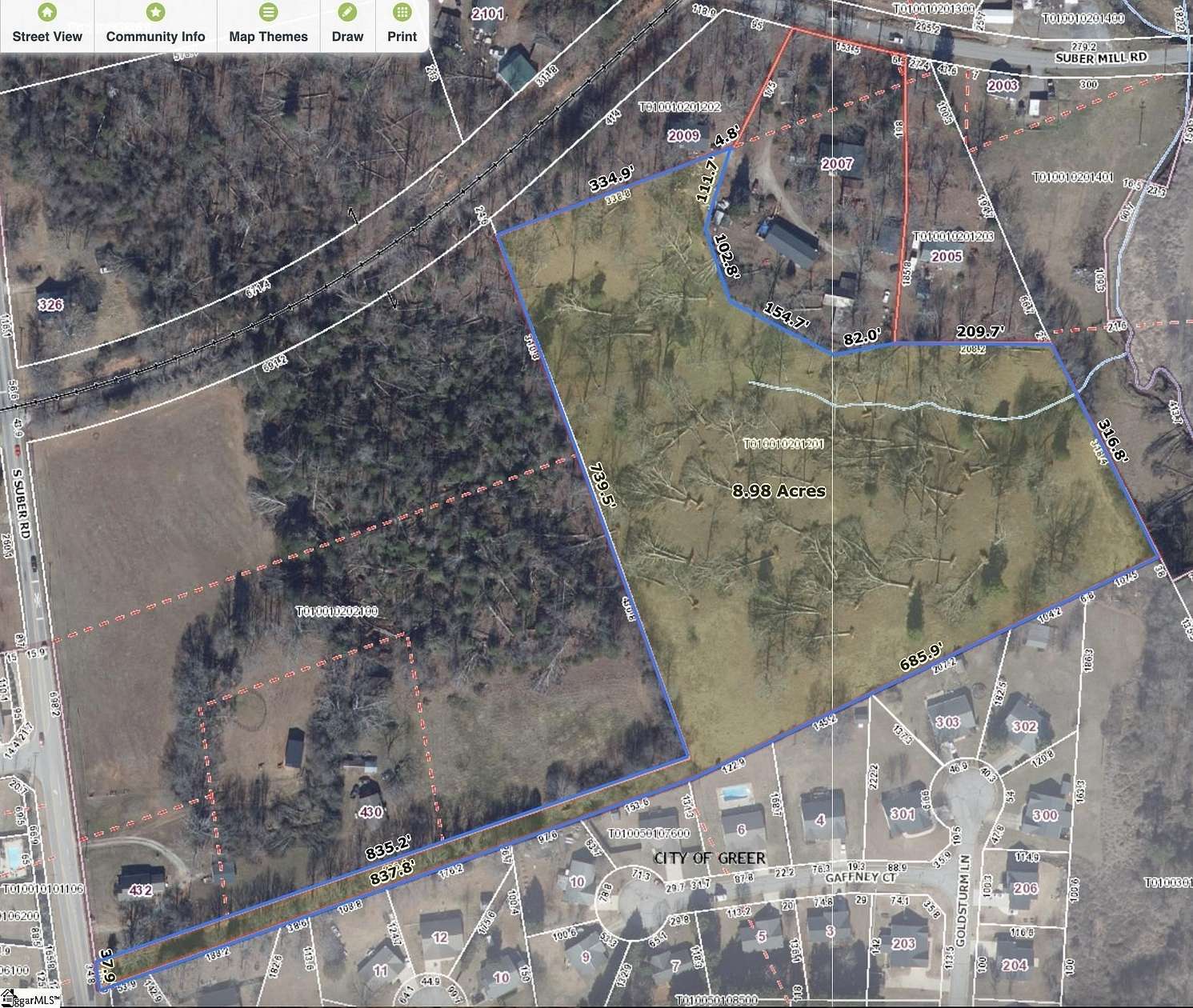 8.7 Acres of Mixed-Use Land for Sale in Greer, South Carolina