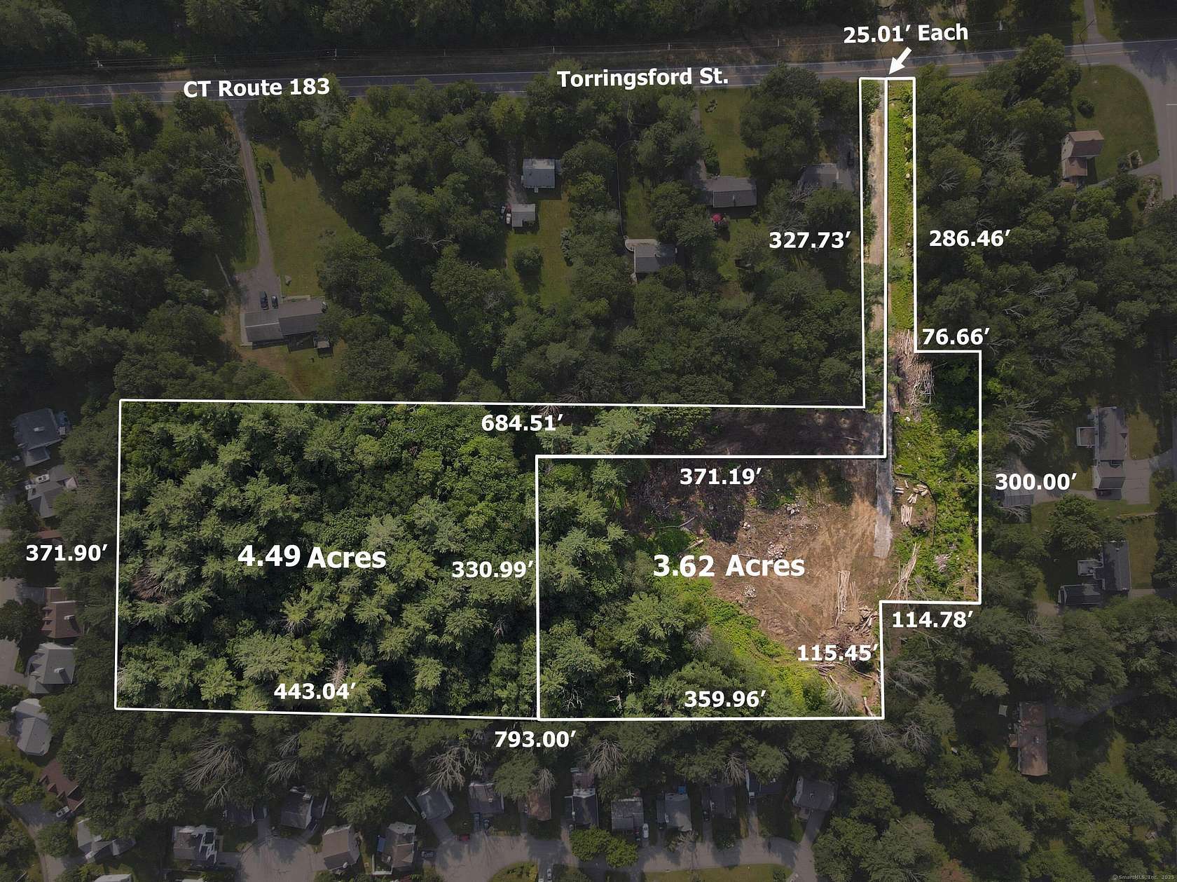 5.1 Acres of Residential Land for Sale in Torrington, Connecticut
