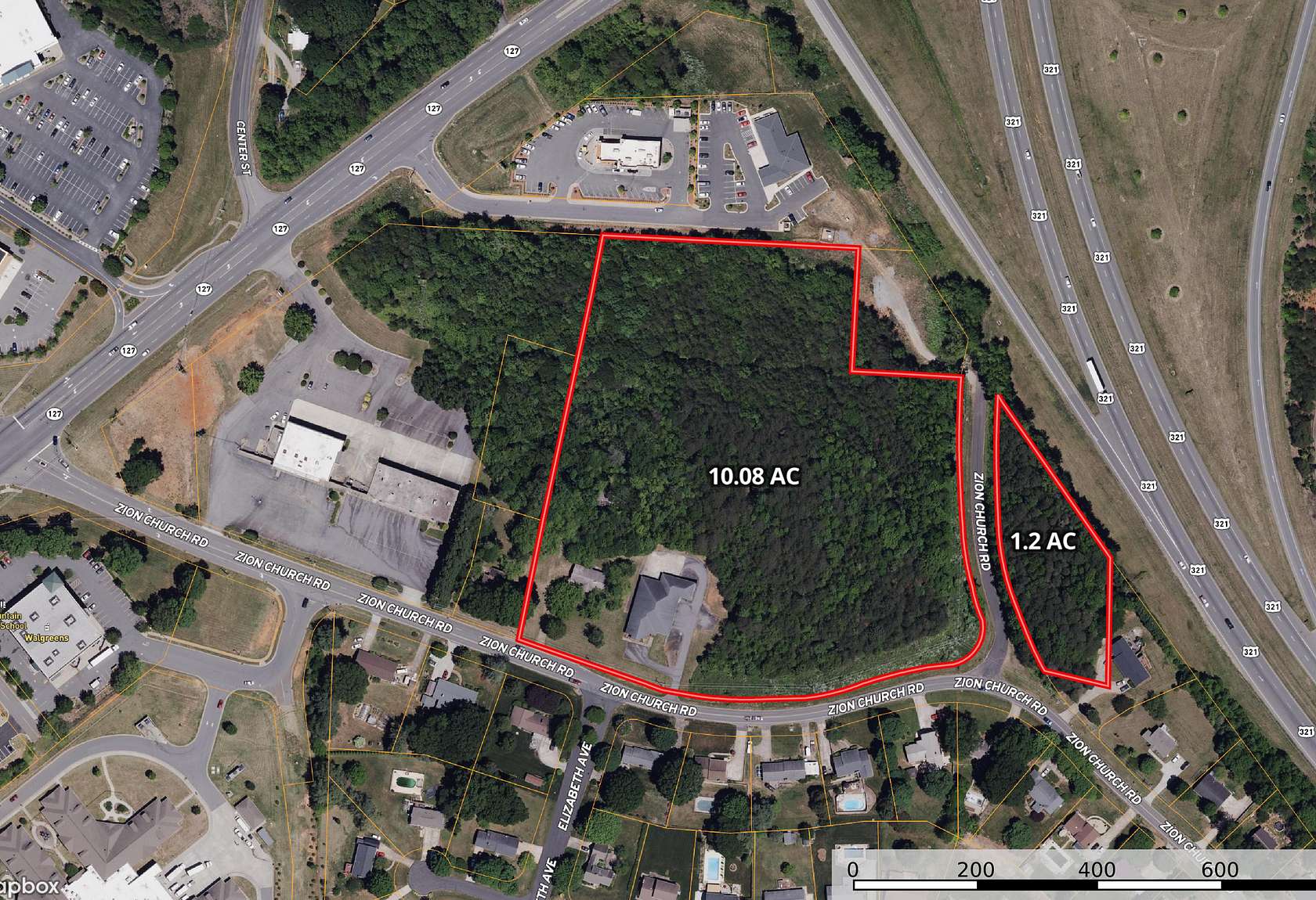 11.3 Acres of Land for Sale in Hickory, North Carolina