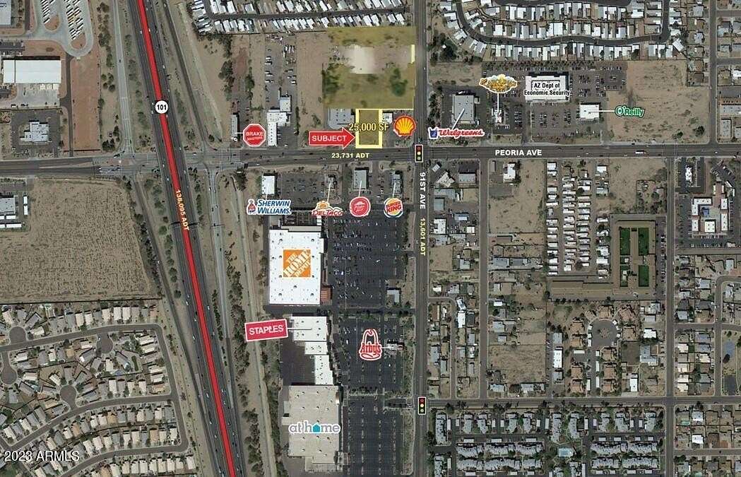 0.57 Acres of Commercial Land for Sale in Peoria, Arizona