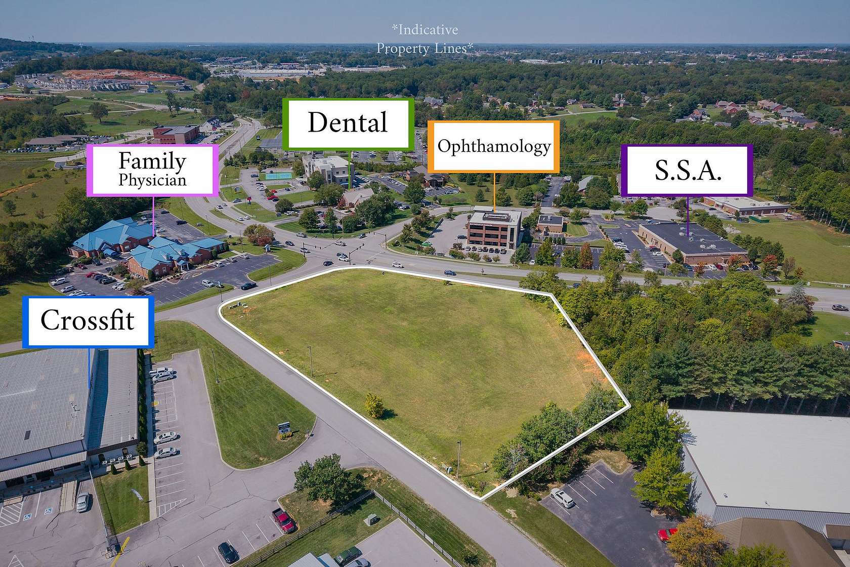 2 Acres of Commercial Land for Sale in Cookeville, Tennessee