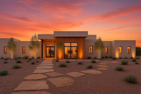 2.5 Acres of Residential Land with Home for Sale in Santa Fe, New Mexico