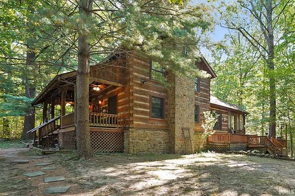 5 Acres of Residential Land with Home for Sale in Nashville, Indiana