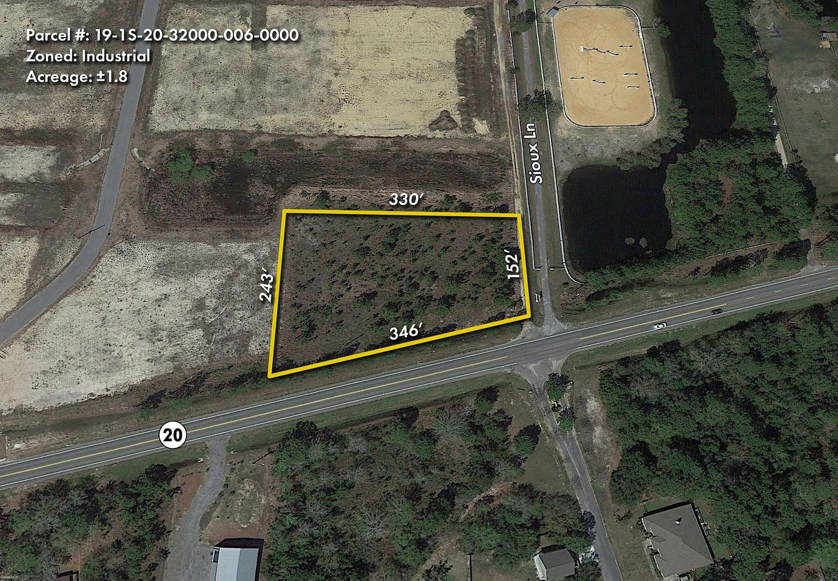 1.8 Acres of Commercial Land for Sale in Freeport, Florida