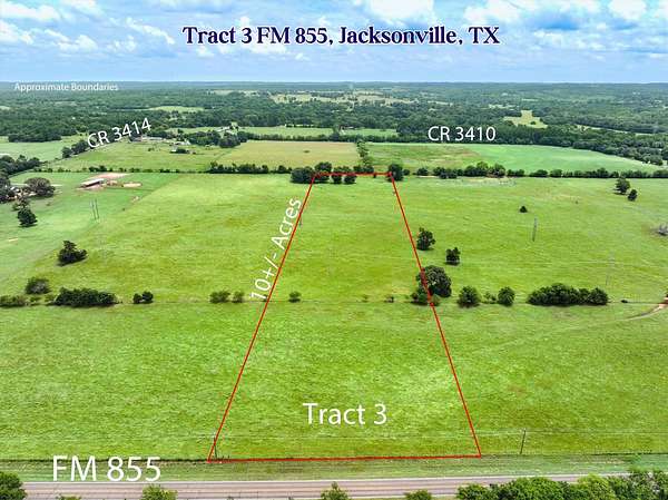 10 Acres of Residential Land for Sale in Jacksonville, Texas