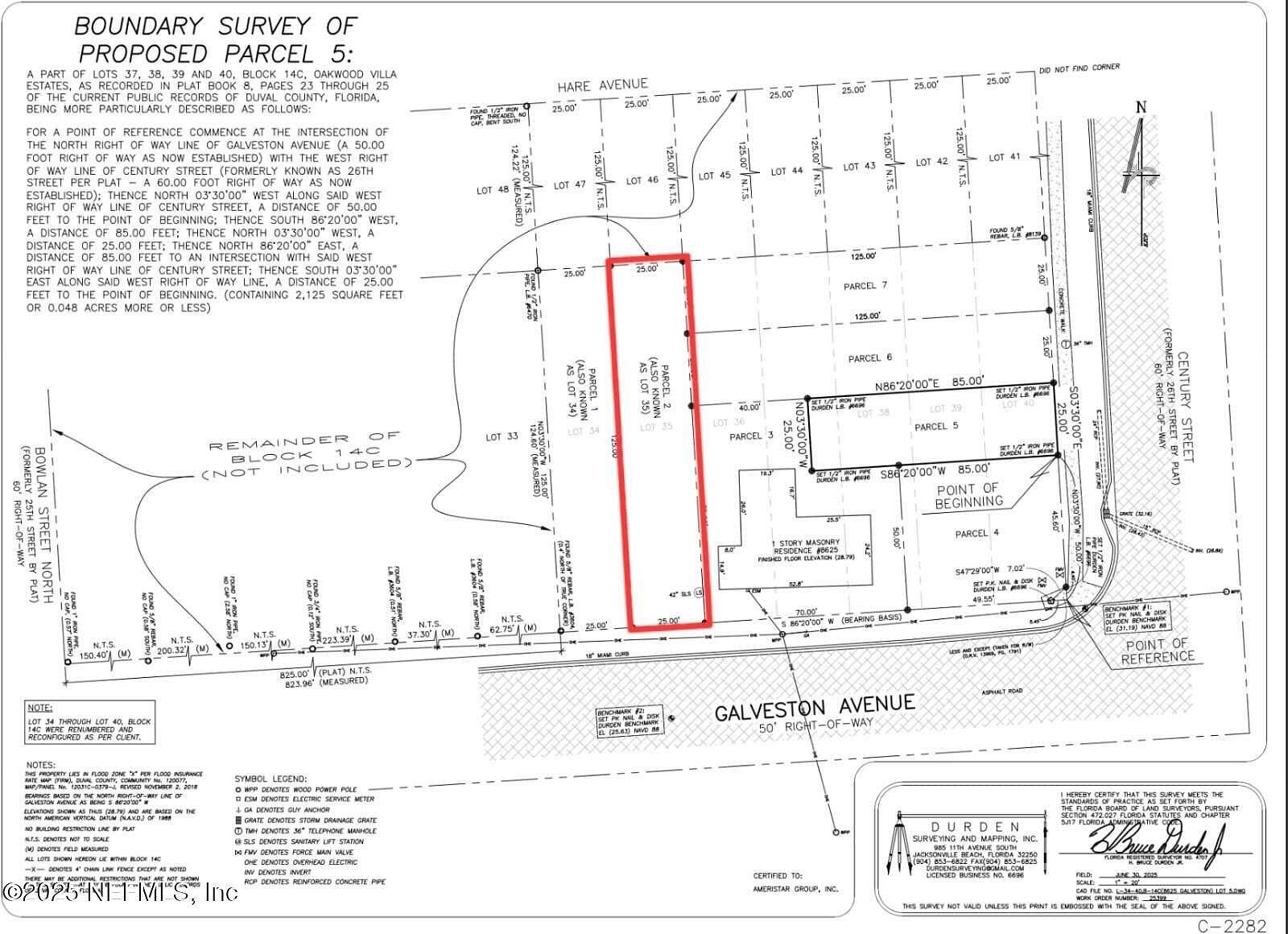 0.07 Acres of Land for Sale in Jacksonville, Florida