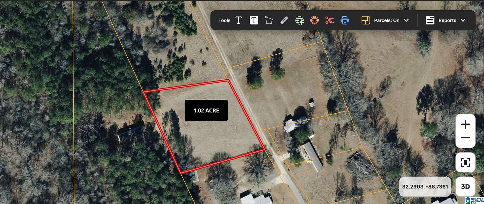 1 Acre of Residential Land for Sale in Tyler, Alabama