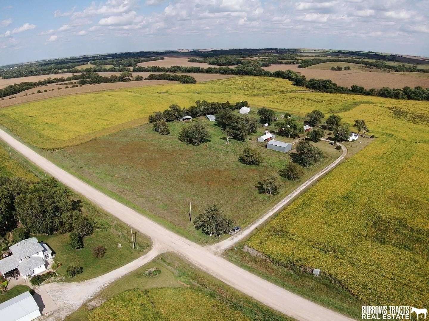 9.35 Acres of Land with Home for Sale in Pawnee City, Nebraska