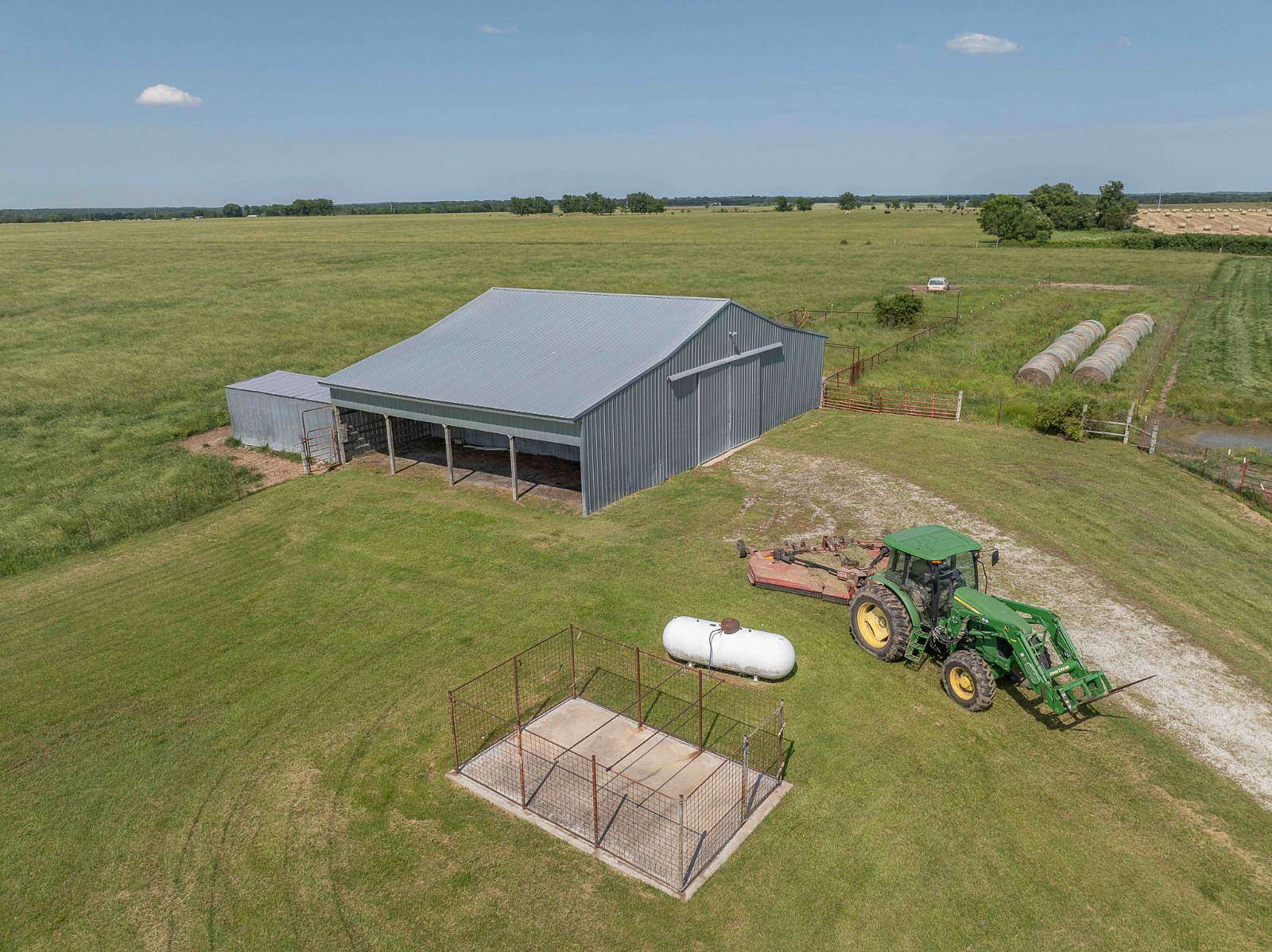 166 Acres of Agricultural Land with Home for Sale in Big Cabin, Oklahoma