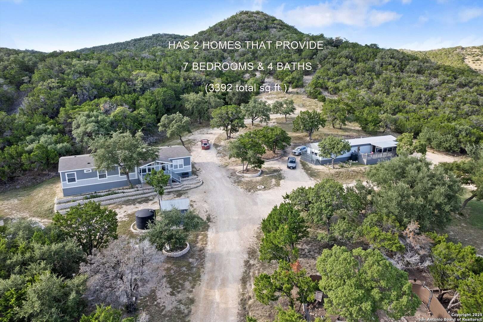 9 Acres of Residential Land with Home for Sale in Pipe Creek, Texas