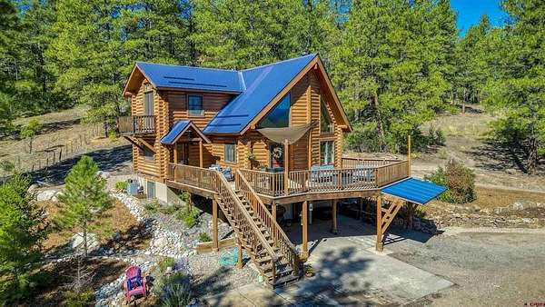 5 Acres of Land with Home for Sale in Pagosa Springs, Colorado