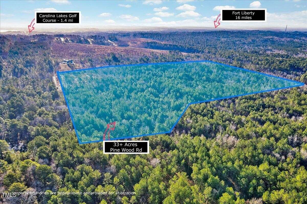34 Acres of Recreational Land for Sale in Sanford, North Carolina