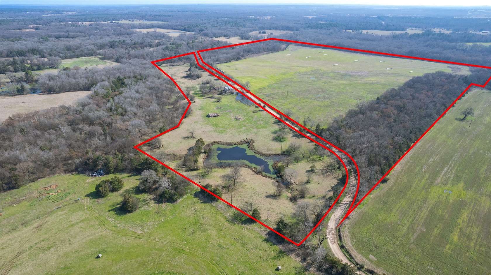102 Acres of Recreational & Residential Land for Sale in Winnsboro, Texas