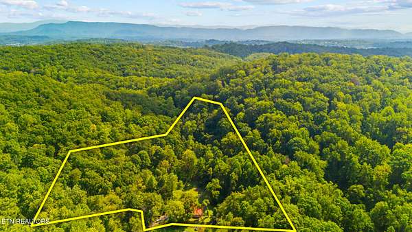 10.5 Acres of Land with Home for Sale in Knoxville, Tennessee