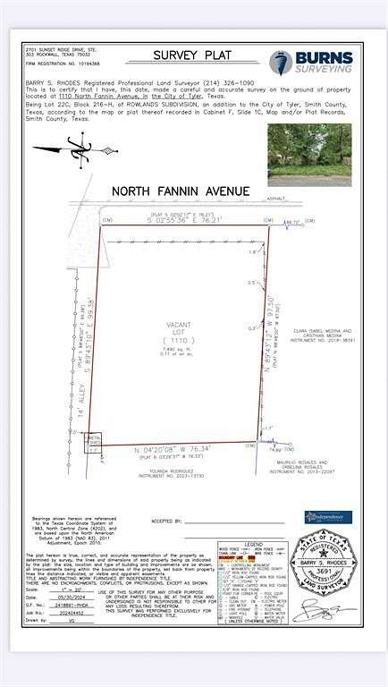 0.17 Acres of Residential Land for Sale in Tyler, Texas