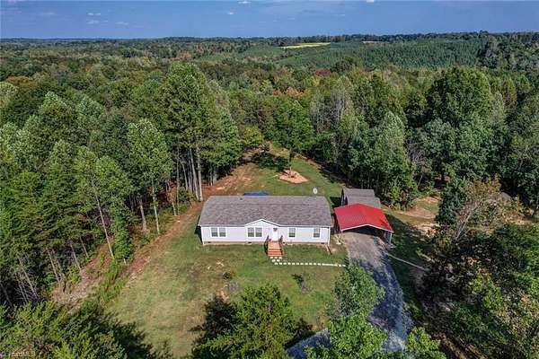 12 Acres of Recreational Land with Home for Sale in Reidsville, North Carolina