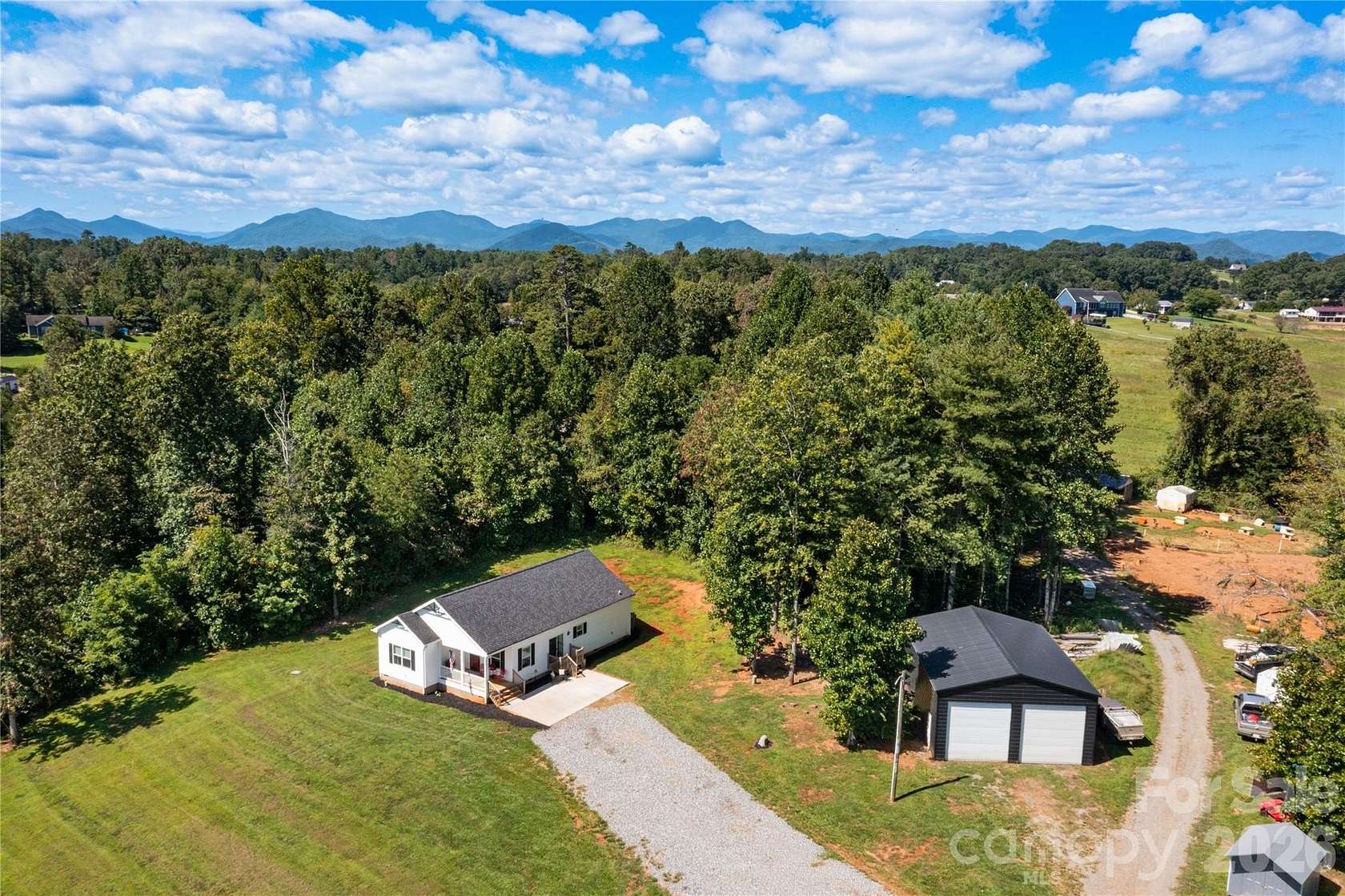 3.85 Acres of Land with Home for Sale in Alexander, North Carolina