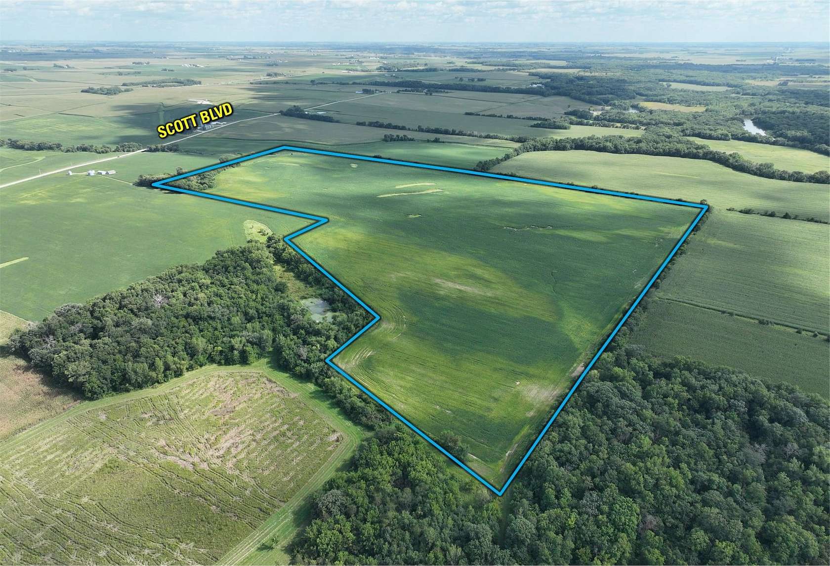 102 Acres of Recreational Land & Farm for Sale in Quasqueton, Iowa