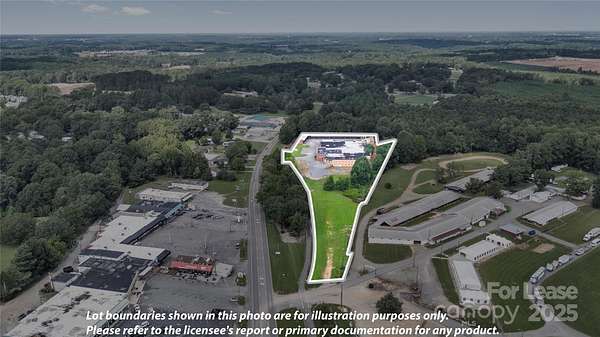 5.58 Acres of Commercial Land for Lease in Troutman, North Carolina