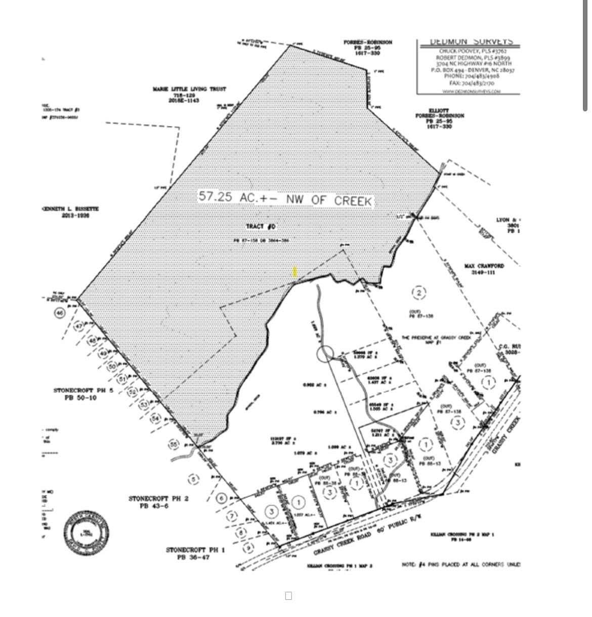 57 Acres of Recreational Land for Sale in Denver, North Carolina