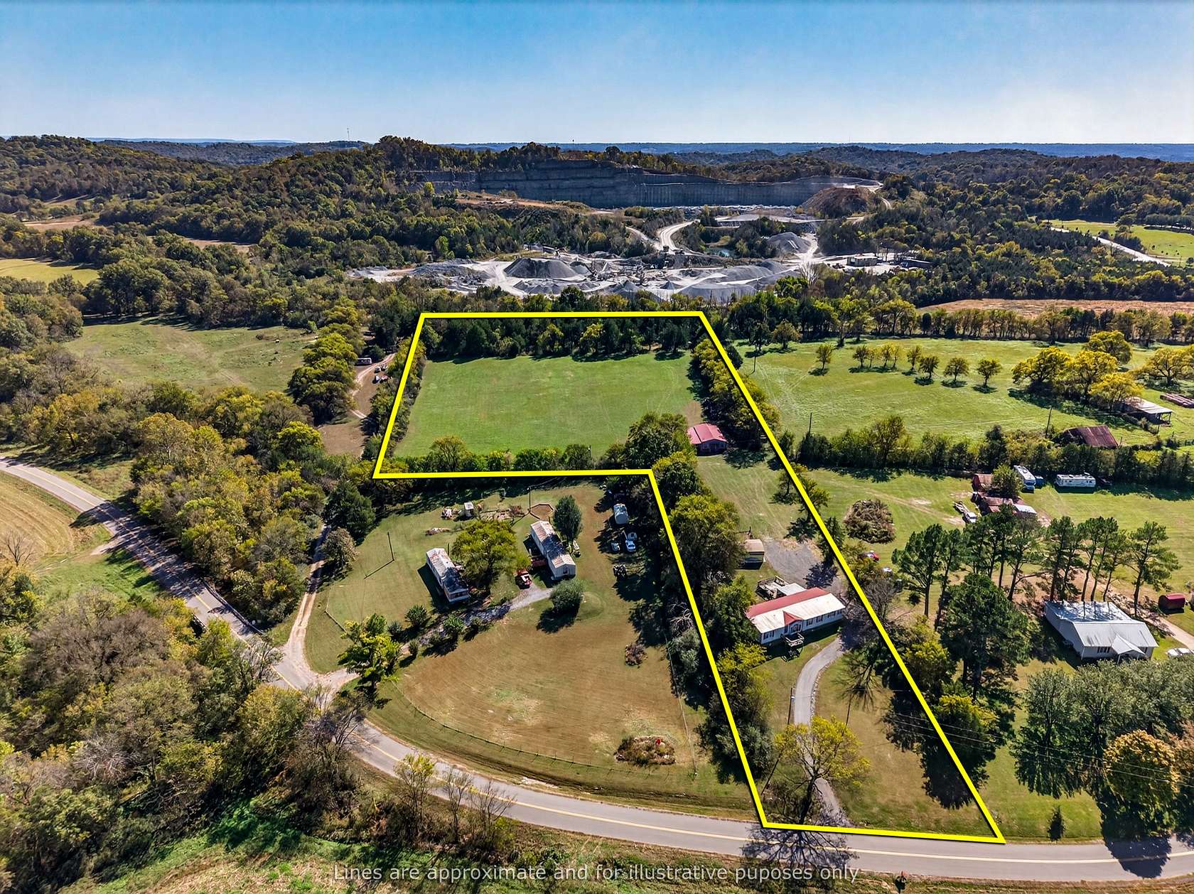 8.24 Acres of Residential Land with Home for Sale in Fayetteville, Tennessee