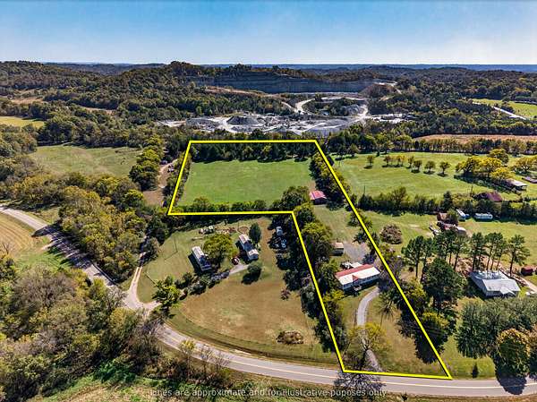 8.24 Acres of Residential Land with Home for Sale in Fayetteville, Tennessee