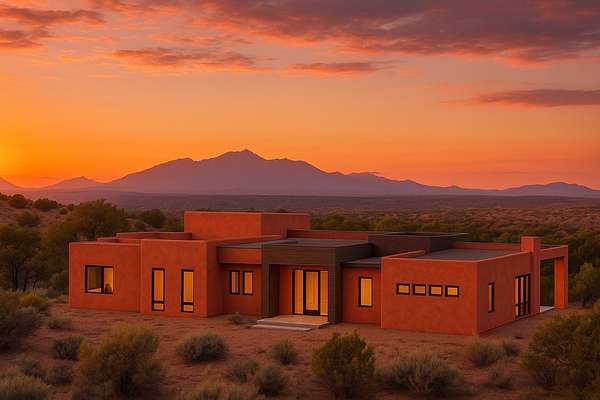 5.13 Acres of Land with Home for Sale in Santa Fe, New Mexico