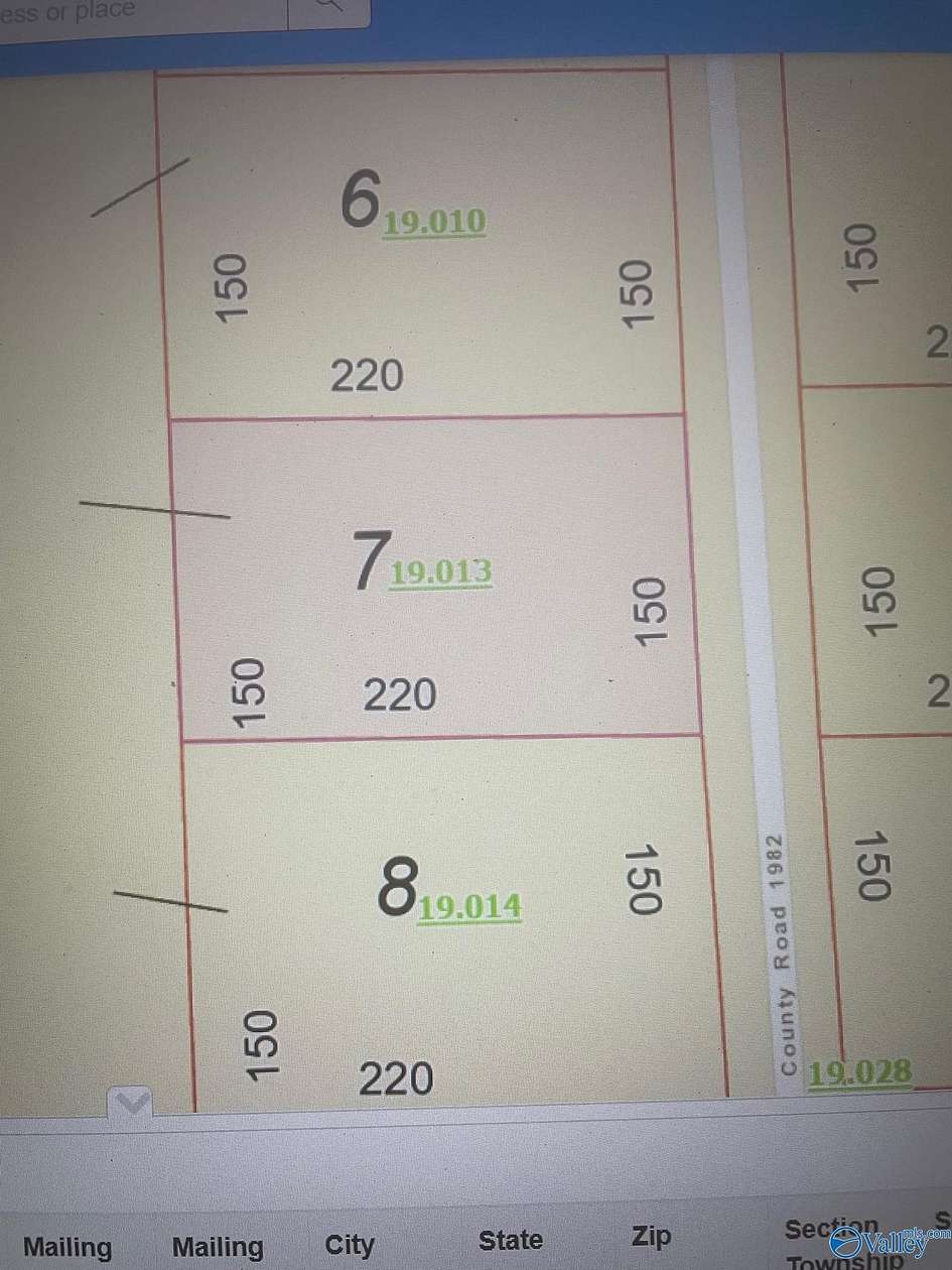 0.8 Acres of Land for Sale in Crossville, Alabama