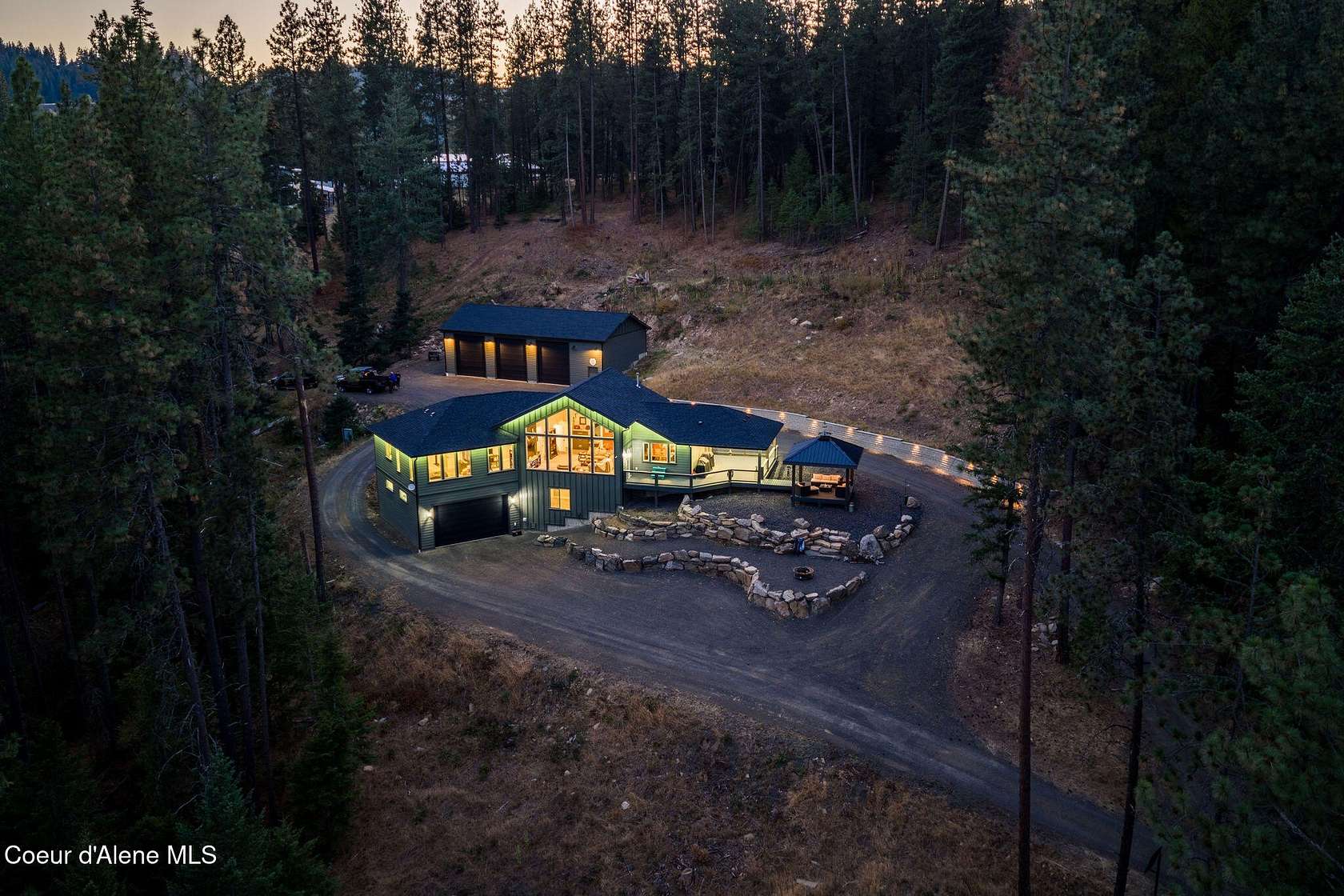7.22 Acres of Residential Land with Home for Sale in Coeur d'Alene, Idaho