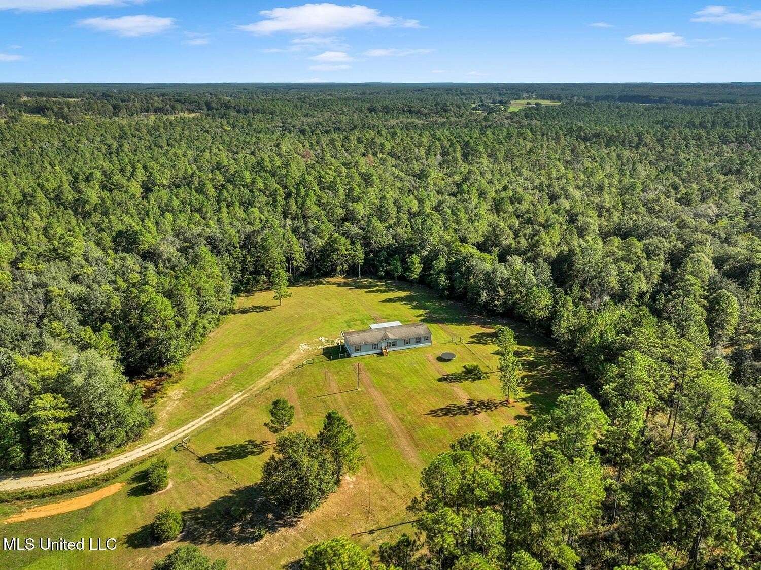 35.9 Acres of Agricultural Land with Home for Sale in Kiln, Mississippi