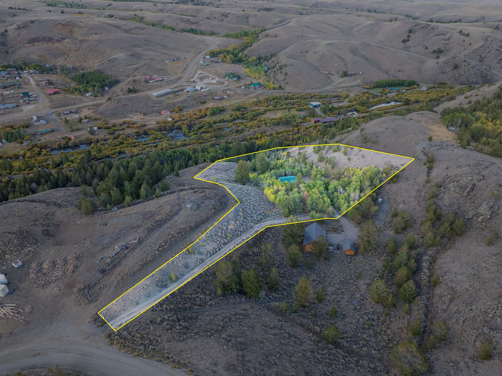 4 Acres of Land with Home for Sale in Atlantic City, Wyoming